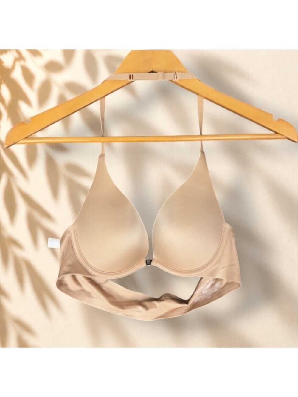 Victoria's Secret Bralette Bra Women 34A Beige Push Up Opaque Underwired Nylon